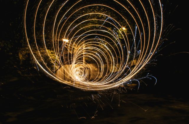 This is a time lapsed photo of light. It is a perfect illustration of how energy moves in and out of our body, through our bodily chakras/vortexes.